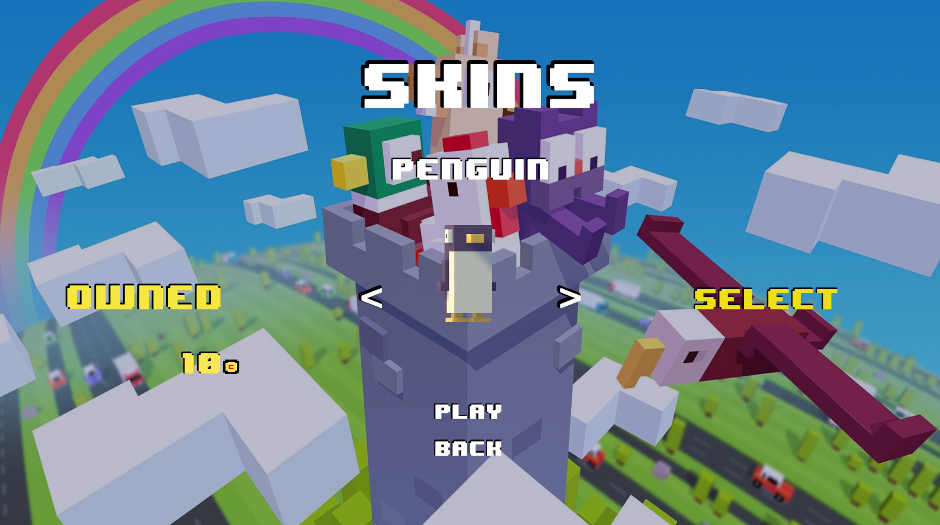 Skin-menu